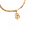 Cross & Snake Edelstahl Armband 14 K vergoldet