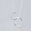 Halskette mit zwei Ringen 925 Sterling Silver